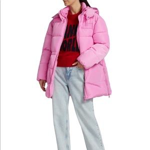 GANNI Tech Puffer Oversized Midi-Jacket